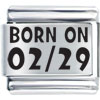 Holiday Born On 02/29 Laser Italian Charm Bracelets