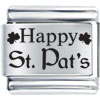 Holiday Happy St.pat's Laser Italian Charm Bracelets
