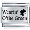Phrase Wear In O The Green Laser Italian Charm Bracelets
