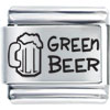  Food  Green Beer Laser Italian Charm Bracelets L_SH46
