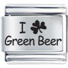 Food I Love Green Beer Laser Italian Charm Bracelets L_SH47