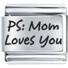Family Mom Loves You Laser Italian Charm Bracelets
