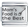 Family  Mom's  Food Is The Best Laser Italian Charm Bracelets  ... 