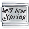 Season I Love Spring Laser Italian Charm Bracelets