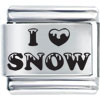 Season I Love Snow Laser Italian Charm Bracelets