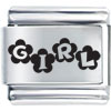 Character Flower Girl Laser Italian Charm Bracelets