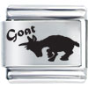 Animal Goat Laser Italian Charm Bracelets