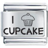 Food I Love Cupcake Laser Italian Charm Bracelets