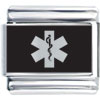 Flag Laser Italian Charm Photo