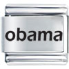 Obama Laser Italian Charm Name