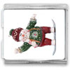 Snowman Snowboarder Mega Italian Charm