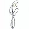 Faux Pearl Daisy Brooch