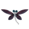 Purple Dragonfly Brooch