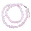 Pink Nugget Chips Stone Stretch Necklace