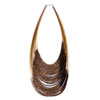 Tan Acrylic Necklace  Beaded 