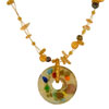 Pale Gold Round Necklace