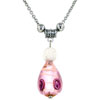 Pink Teardrop Necklace