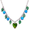 Green Leaf Heart Necklace