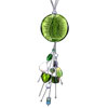 Multi Dangle Round Green Murano Glass Necklace