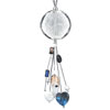 Multi Dangle Round White Murano Glass Necklace