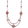 Purple Snow Globe Murano Glass Necklace