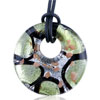 Multi Strand Green And Black Murano Glass Necklace