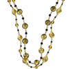 Twist Leaf Gold Foil Murano Glass Necklace