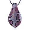 Autumn Red Leaf Drop Murano Glass Necklace