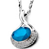 Cute December Blue Birthstone Necklace