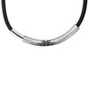 Wave Artwork Choker Stainless Steel Necklace Pendant