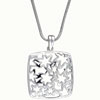 Square Star Flower Patterned Necklace