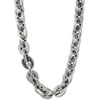 Large Sterling Silver Hoop Necklace