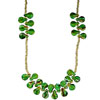 Green Lampwork Teardrop Murano Glass Necklace