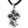 White Millefiori Murano Glass Necklace
