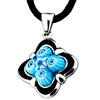 Cute Blue Millefiori Murano Glass Necklace