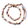 Sand Rock Semi Precious Chip Stone Necklace Beaded  ... 