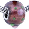 Pink And Green Texture Dots Translucent  Murano   Glass  European  ... 