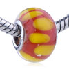 Yellow Ray  Murano  Glass European Beads
