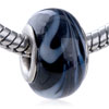 White Vine Translucent  Murano   Glass  European Beads