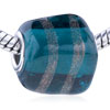 Golden  Circle  Translucent Murano Glass European Beads