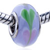 Green And Pink  Heart  Arrange In Circle Murano Glass European  ... 