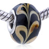 Chocolate Color Flower Murano Glass European Beads