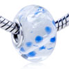 Brown Leaf  Pattern  Translucent Murano  Glass  European Bead  ... 