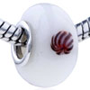  Red  Fireworks  Murano  Glass European Beads