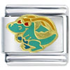 Horned Dragon Italian Charm