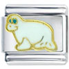 White Manatee Italian Charm