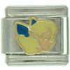 Girl With Blue Bow Italian Charm