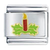 Red  Christmas  Candle Italian Charm