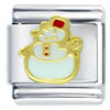 Plump Snowman Italian Charm