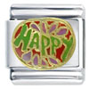 Happy Green Italian Charm